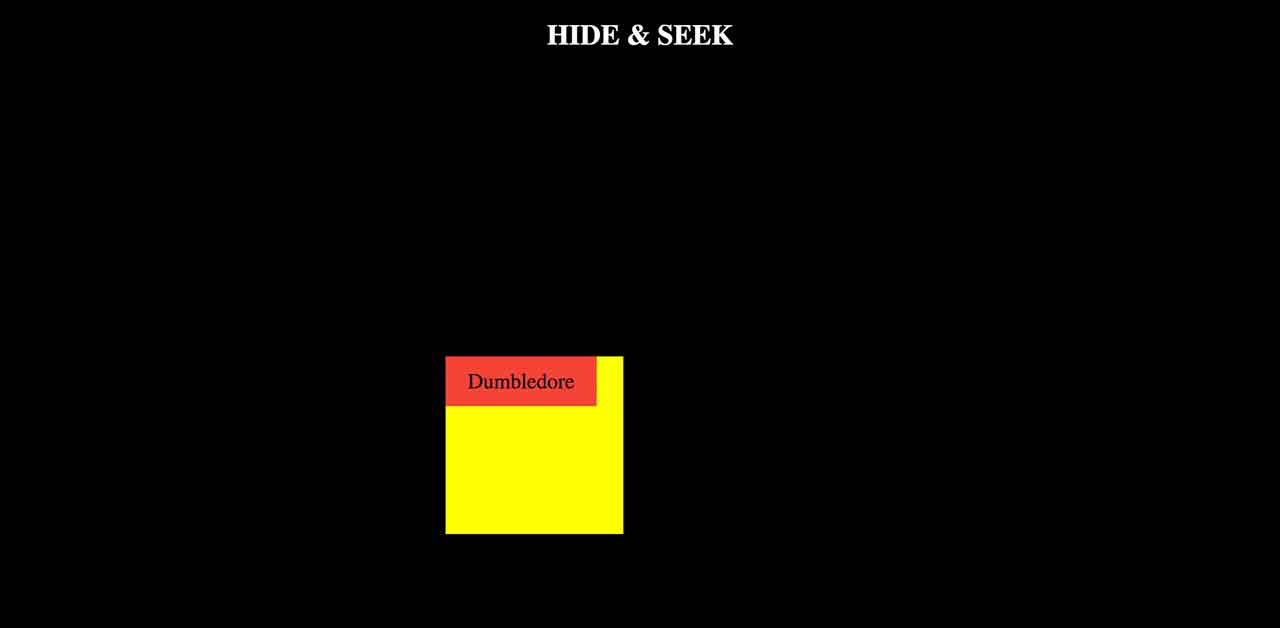 Web-based exploration where links are hidden